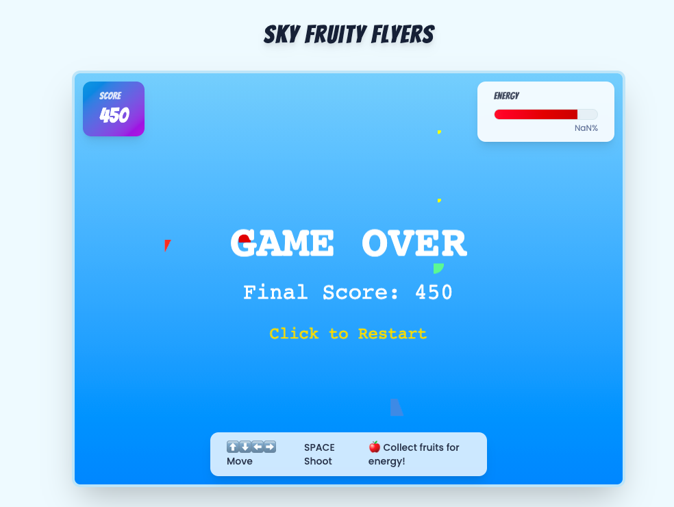 Sky Fruity Flyers | Fruit Attack | Fruit Blaster: Sky Aces | Devpost