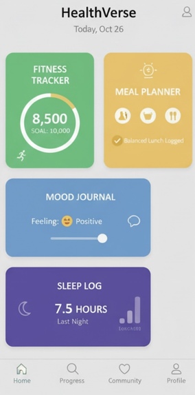 HEALTHVERSE- Your Personal Health Companion – screenshot 1