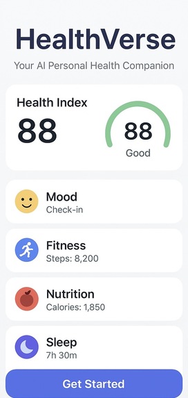 HEALTHVERSE- Your Personal Health Companion – screenshot 2
