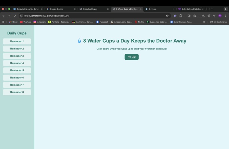8 cups a day, keep the doctor away. – screenshot 1