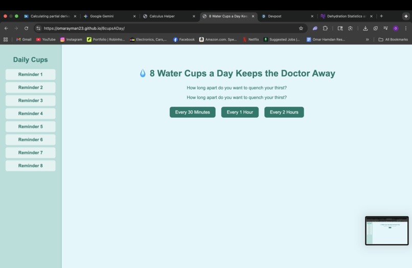 8 cups a day, keep the doctor away. – screenshot 3