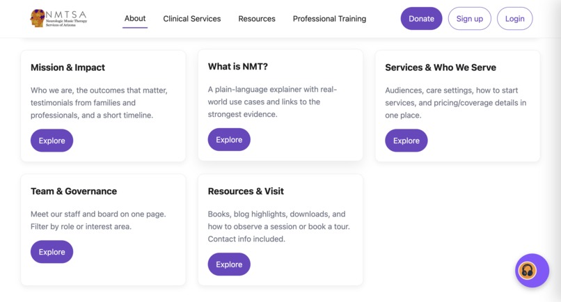 NMTSA [Website] – screenshot 2