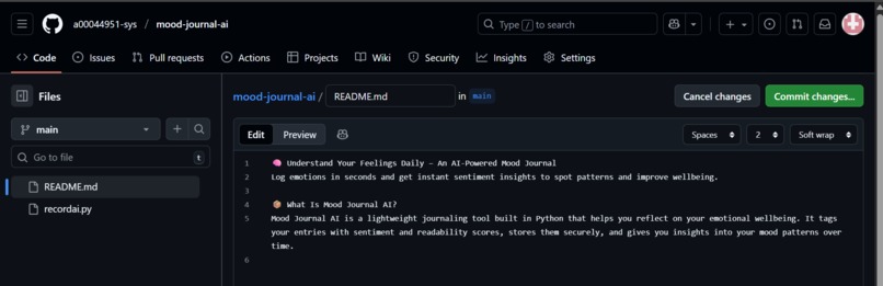 Mood Journal AI: Track Your Emotions with Sentiment Analysis – screenshot 5