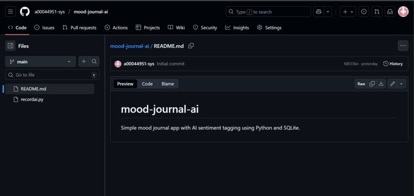 Mood Journal AI: Track Your Emotions with Sentiment Analysis – screenshot 3