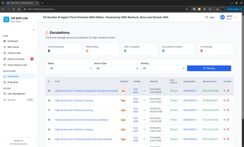 C6 SecOps AI Agent (AWS Edition) – screenshot 7