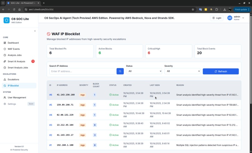 C6 SecOps AI Agent (AWS Edition) – screenshot 11