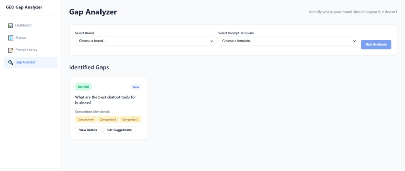 ReimagineGEO — AI Visibility Tracker – screenshot 6