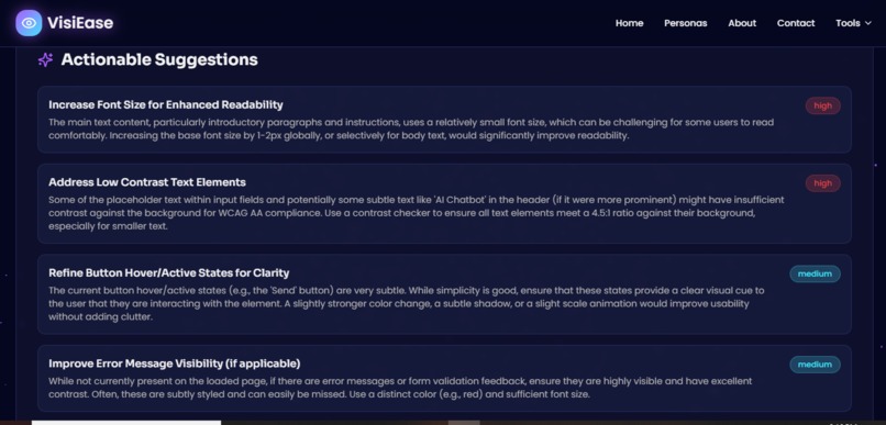 VisiEase – screenshot 5