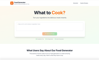 AI Food Generator