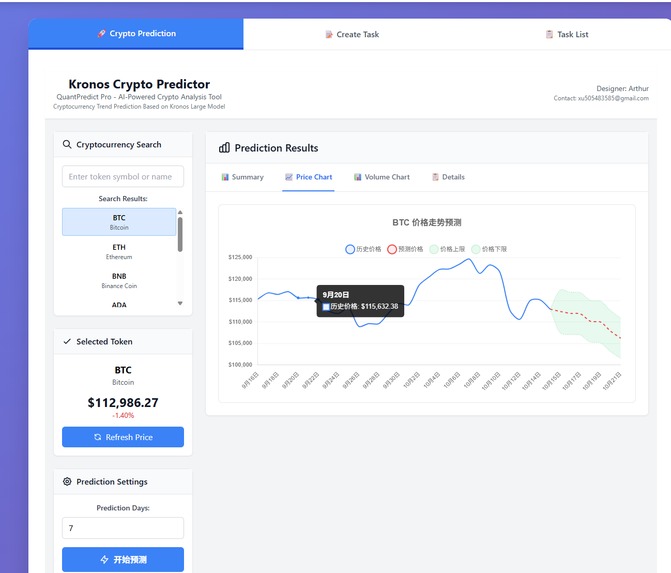 Predicting cryptocurrency based on Starknet – screenshot 1