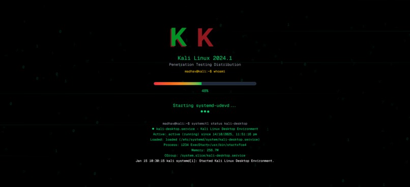 Madhav Shah’s Kali Linux Portfolio – screenshot 1