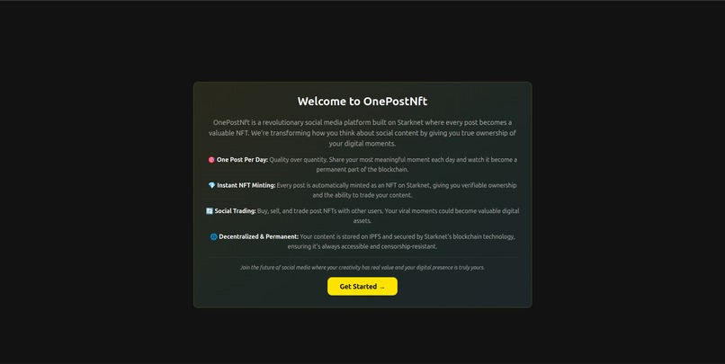 OnePostNFT – screenshot 2