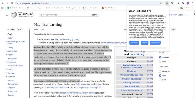 SmartText Nano – On-Device AI Text Improver – screenshot 1