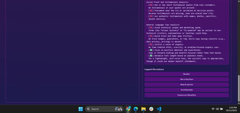 Visual AI for Web Experience – screenshot 1