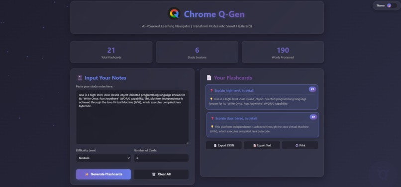 Chrome Q-Gen – screenshot 1