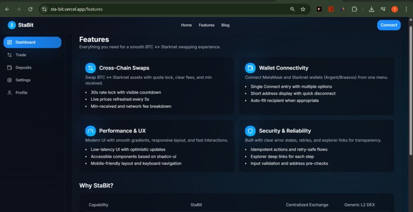 StaBit: The Bitcoin & Starknet Asset Bridge – screenshot 3