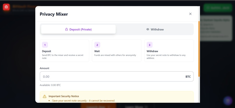 BitVault Finance – screenshot 1