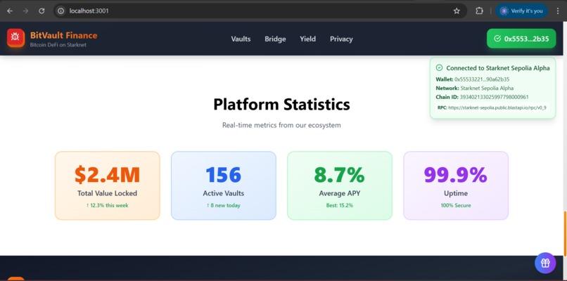 BitVault Finance – screenshot 5