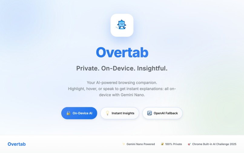 Overtab – screenshot 1