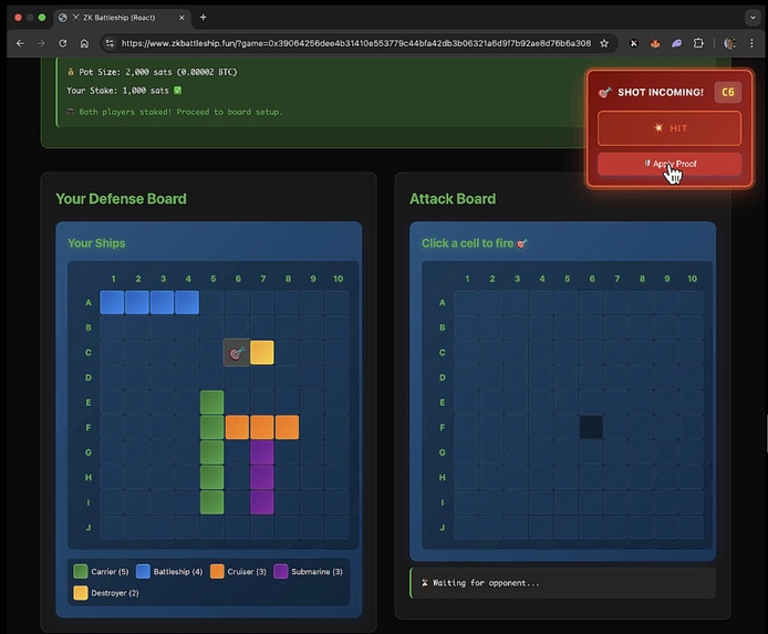 ZK Bitcoin Battleship – screenshot 7
