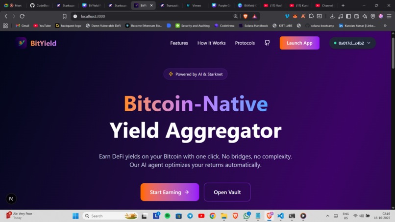 BitYield Protocol – screenshot 1