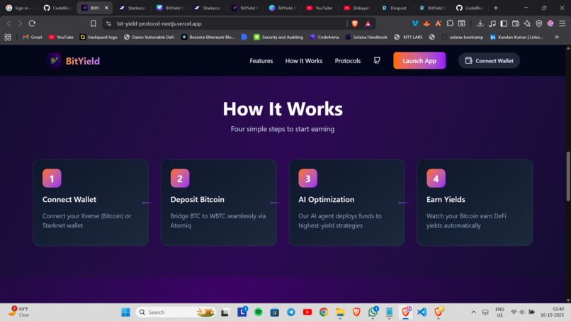BitYield Protocol – screenshot 2
