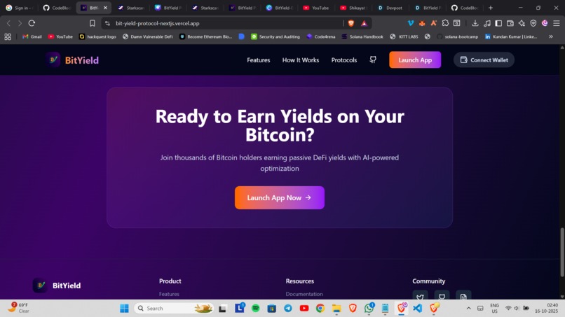 BitYield Protocol – screenshot 5