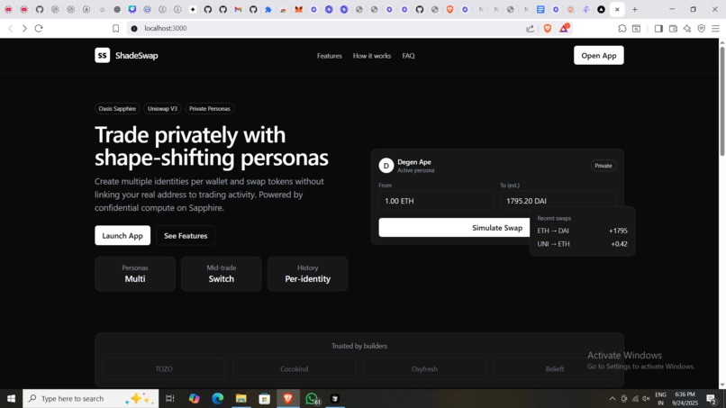 Shadeswap – screenshot 4