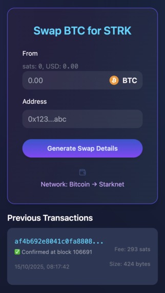 BTC Gateway – screenshot 2