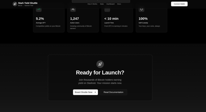 StarkYield Shuttle – screenshot 2