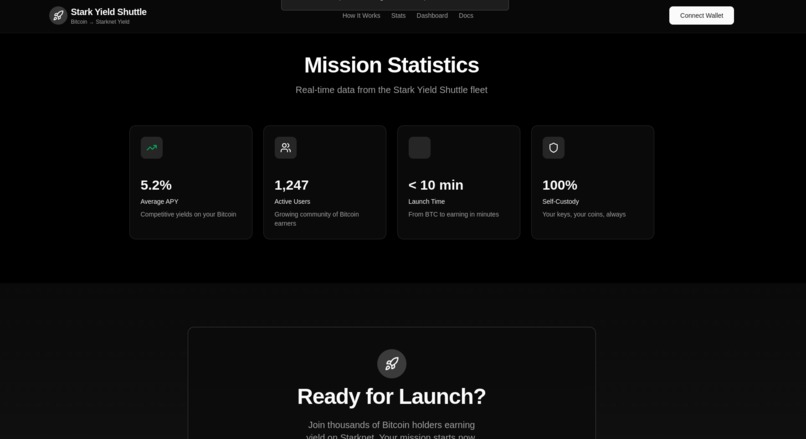 StarkYield Shuttle – screenshot 1