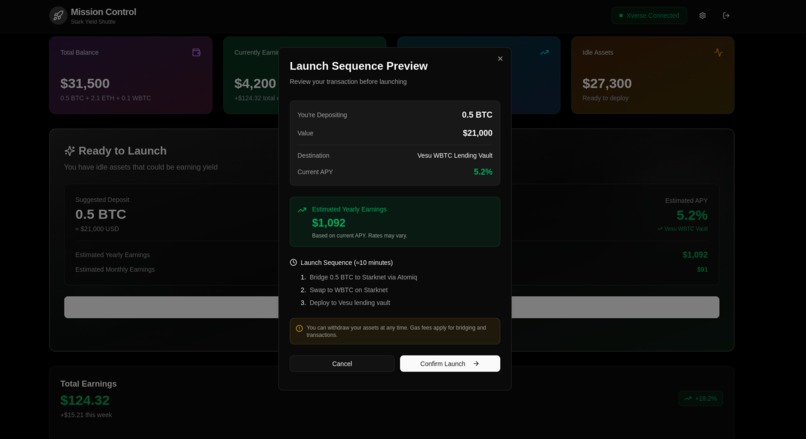 StarkYield Shuttle – screenshot 4