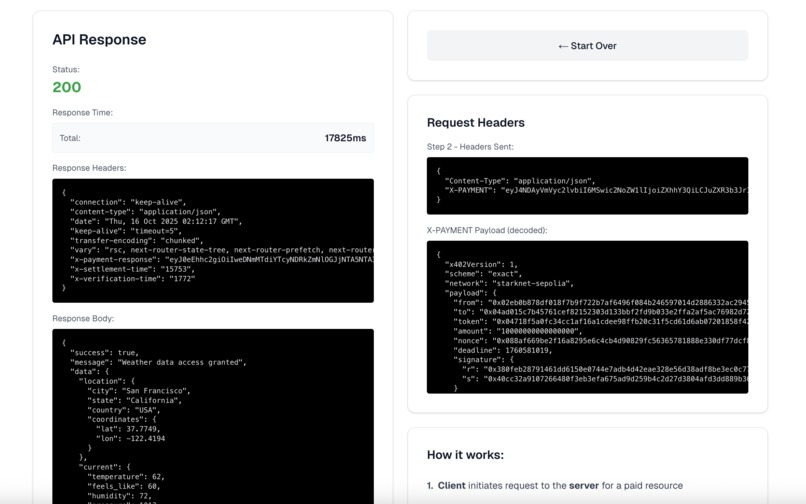 Starknet-x402 – screenshot 4