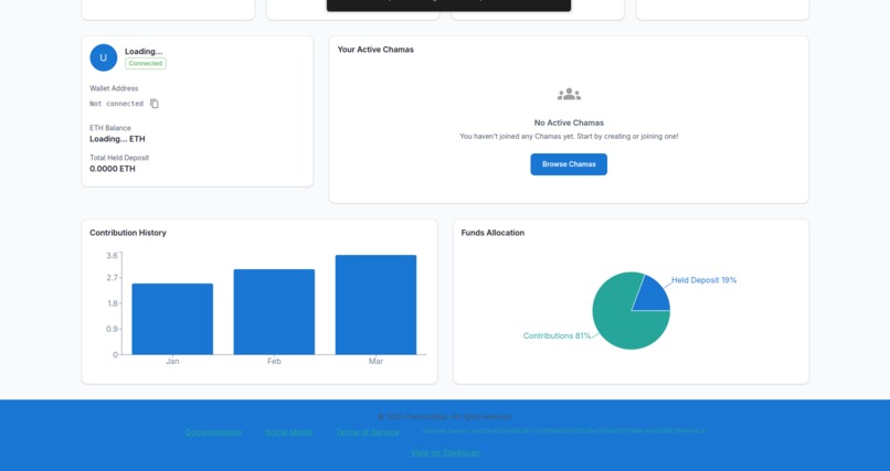 Chama Dapp – screenshot 2