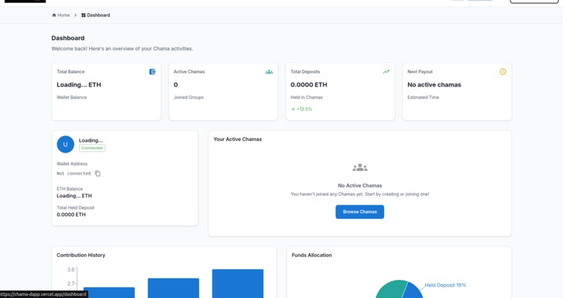 Chama Dapp – screenshot 3