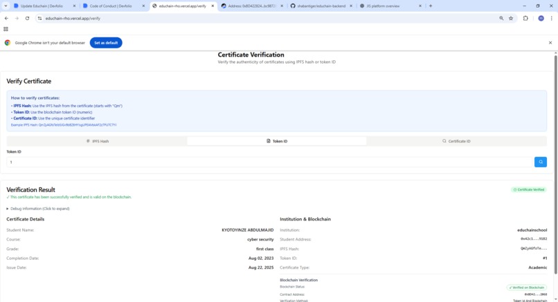 EduCreds – screenshot 1