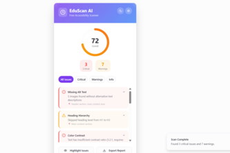 EduScan AI - Free Accessibility Scanner