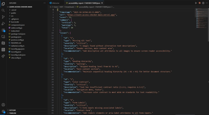 EduScan AI - Free Accessibility Scanner – screenshot 2