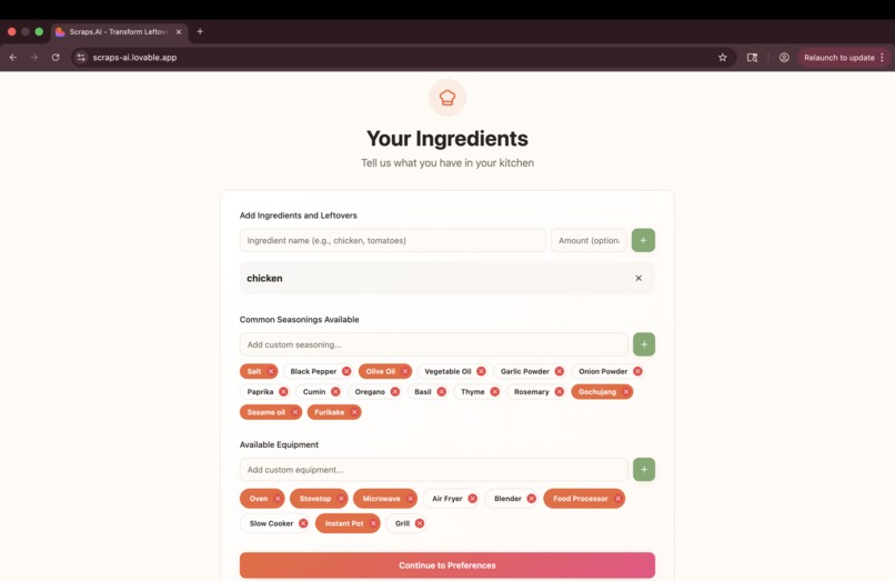 Scraps.AI – screenshot 2