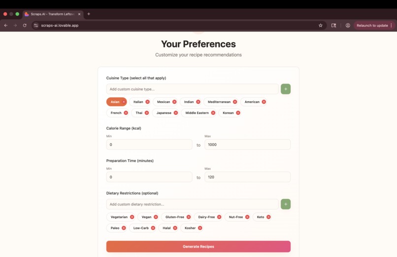 Scraps.AI – screenshot 3
