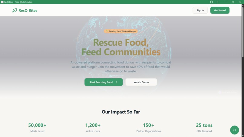 ResQbites – screenshot 1
