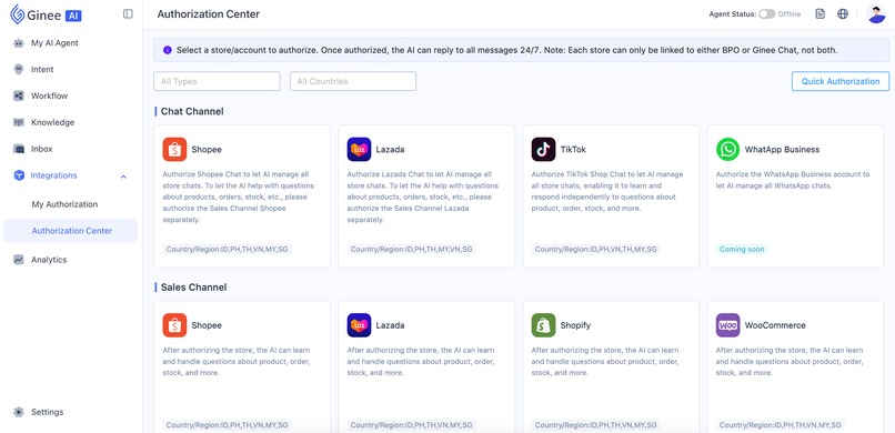 Ginee AI BPO – screenshot 5