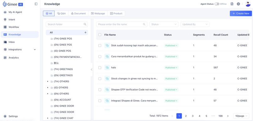 Ginee AI BPO – screenshot 3