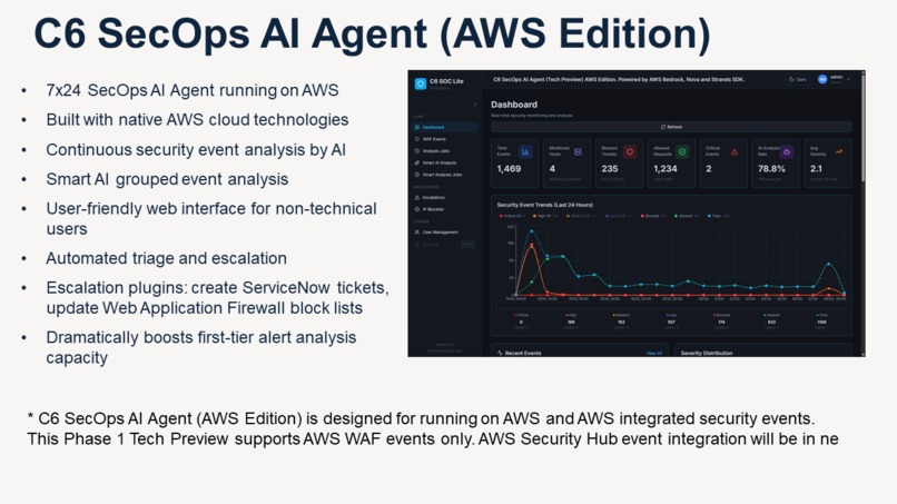 C6 SecOps AI Agent (AWS Edition) – screenshot 2