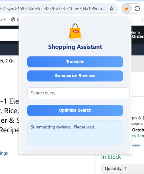 Shopping Assistant (AI) – screenshot 1