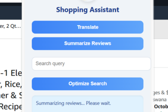 Shopping Assistant (AI)