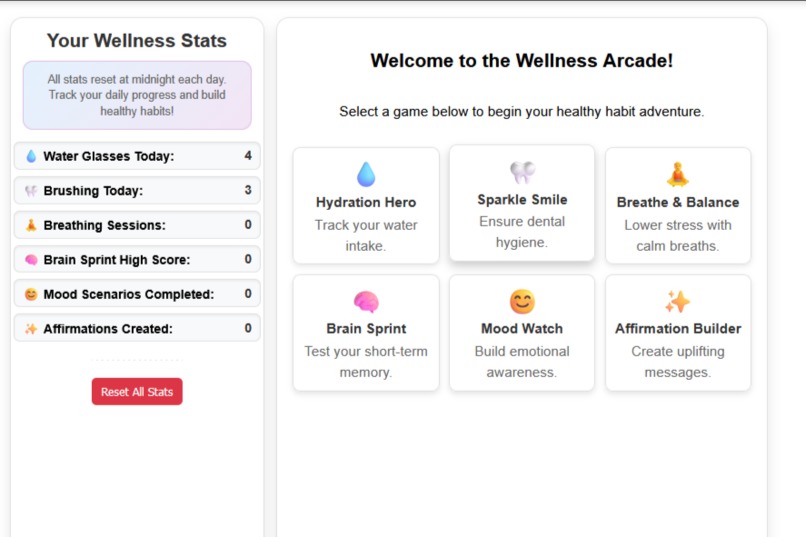 Wellness Arcade – screenshot 1