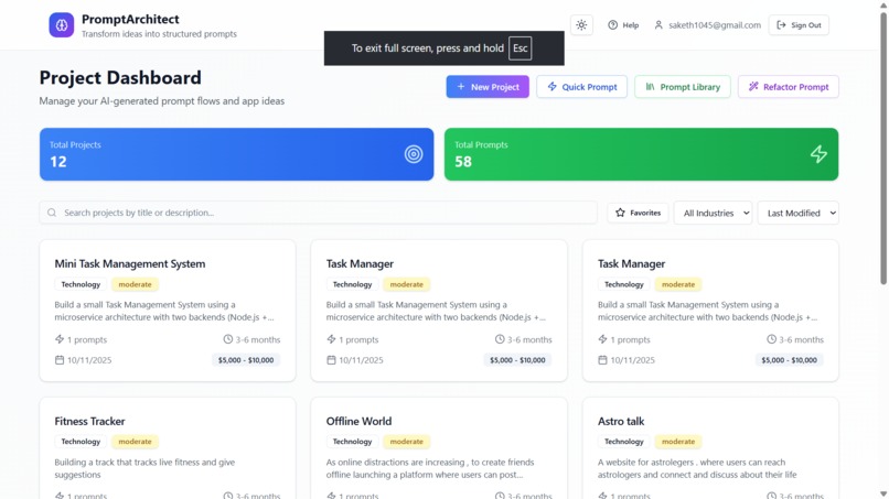 Prompt Architect – screenshot 2
