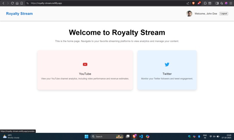 Royalty Stream – screenshot 1