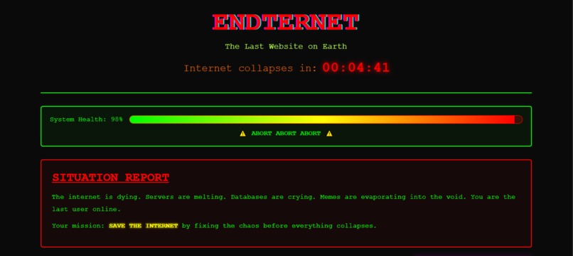 Endternet - The Last Website on Earth – screenshot 1